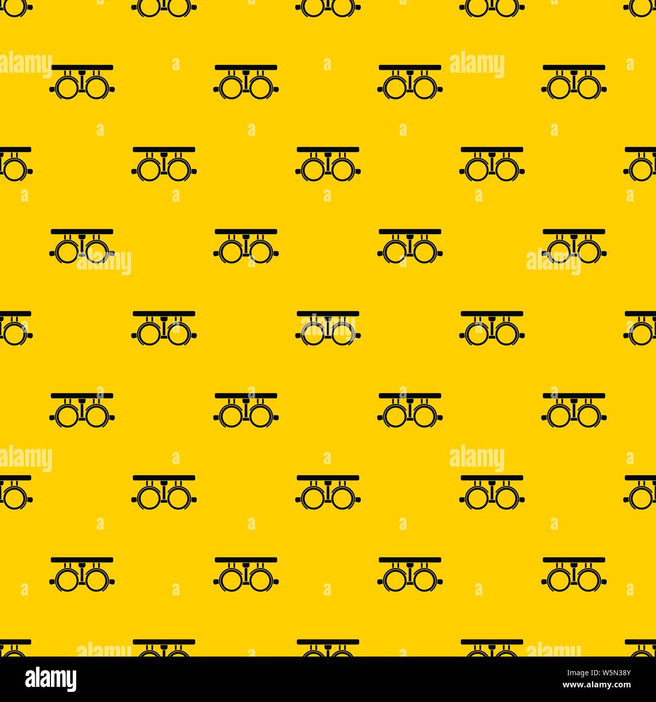 Trial frame for checking patient vision pattern vector Stock Vector