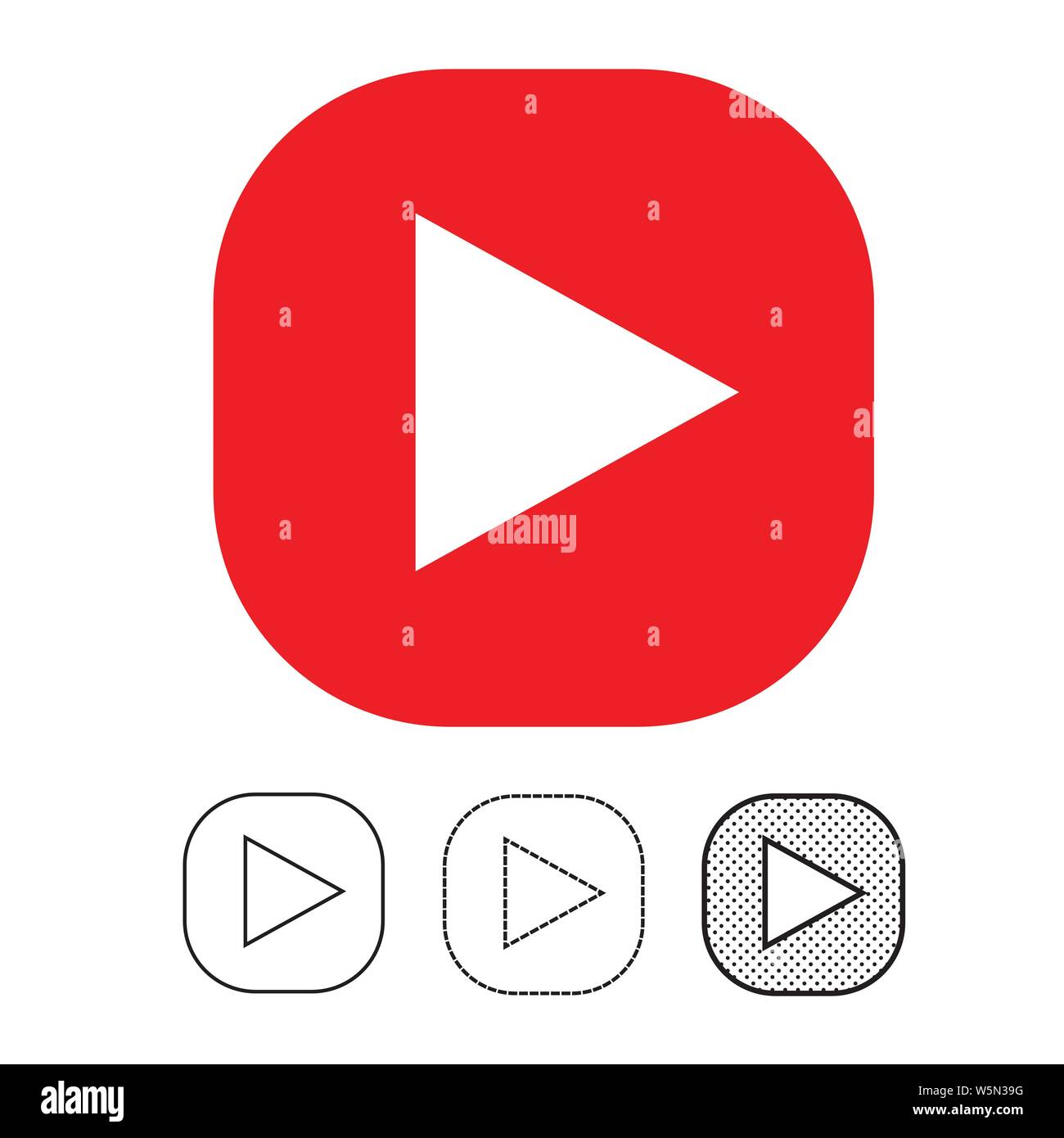 button video player icon Stock Vector Image & Art - Alamy