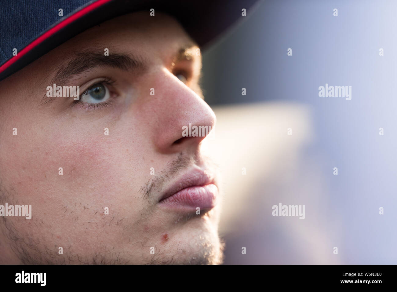 Belgian-Dutch racing driver Max Verstappen of Red Bull Racing is ...