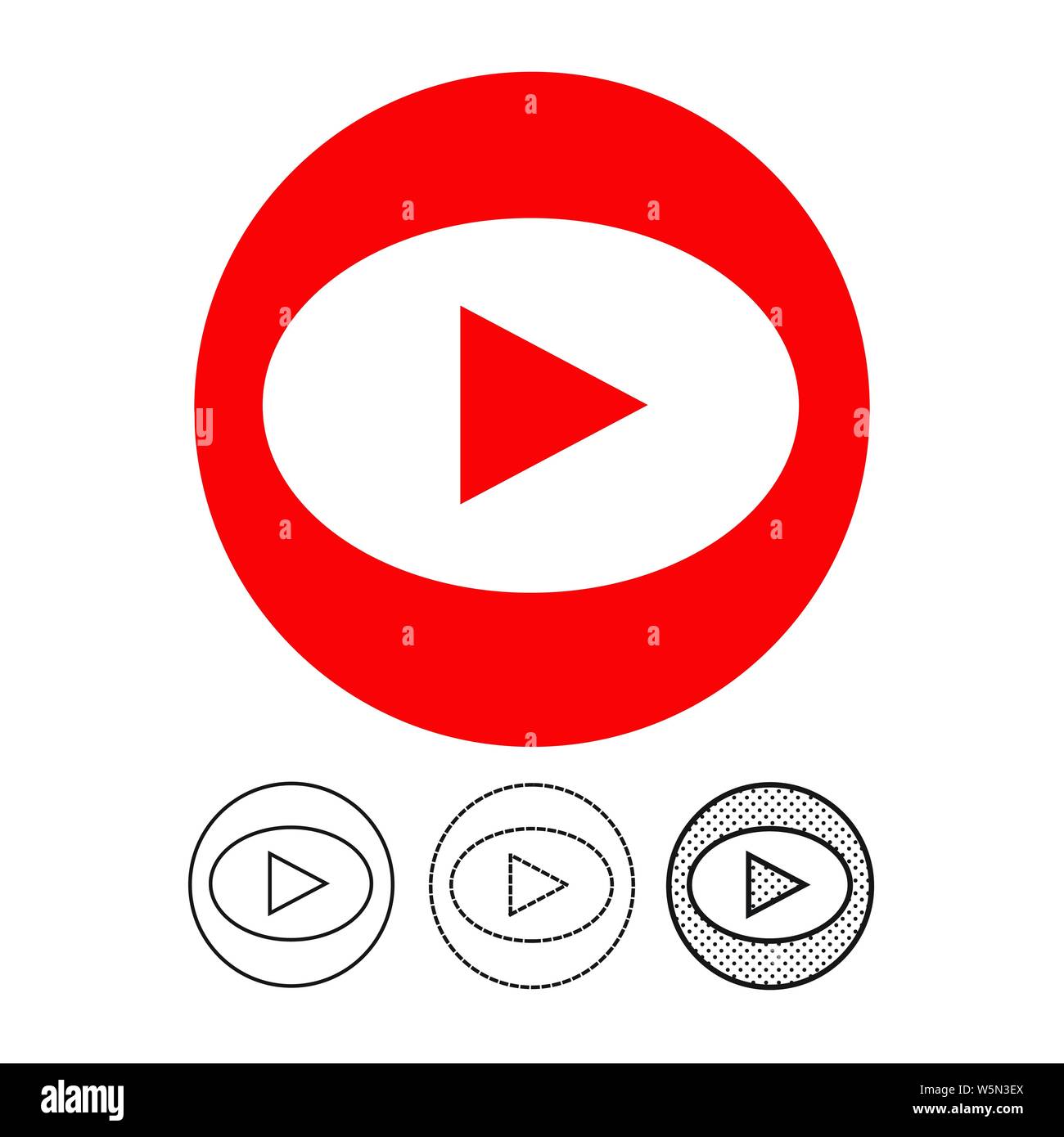 button video player icon Stock Vector Image & Art - Alamy