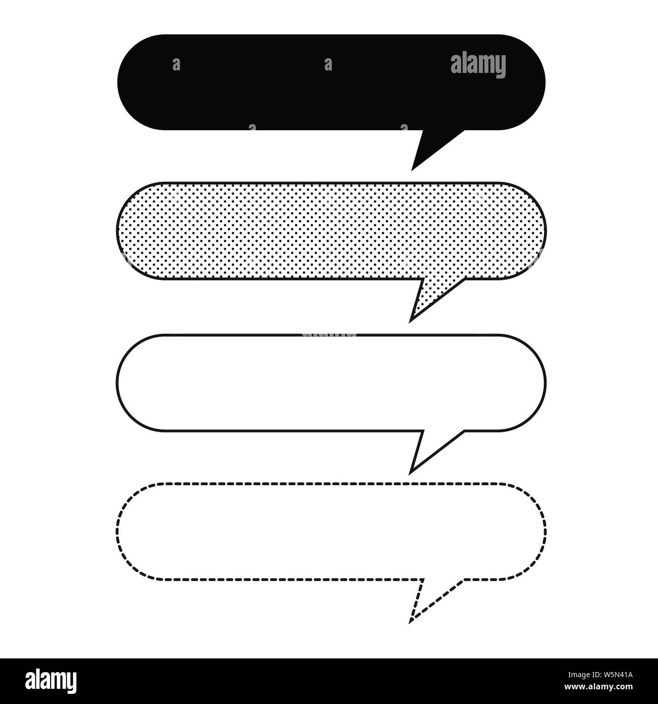 Speech bubbles Icon vector Stock Vector