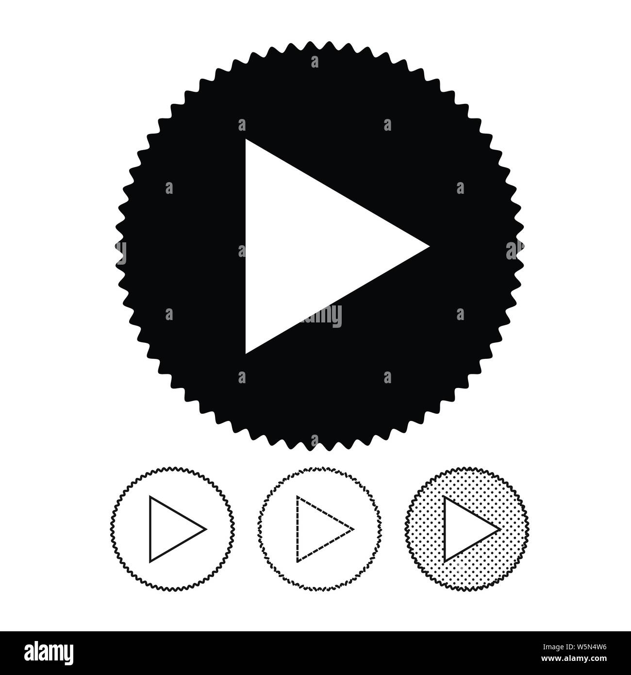 button video player icon Stock Vector Image & Art - Alamy