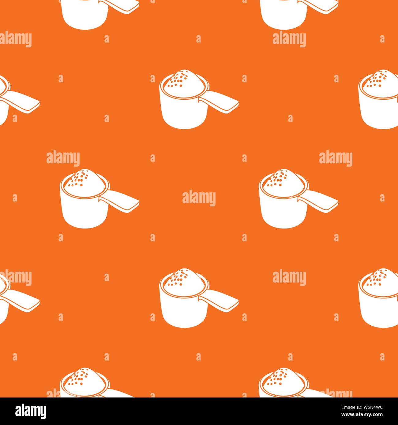 Detergent dose pattern vector orange Stock Vector