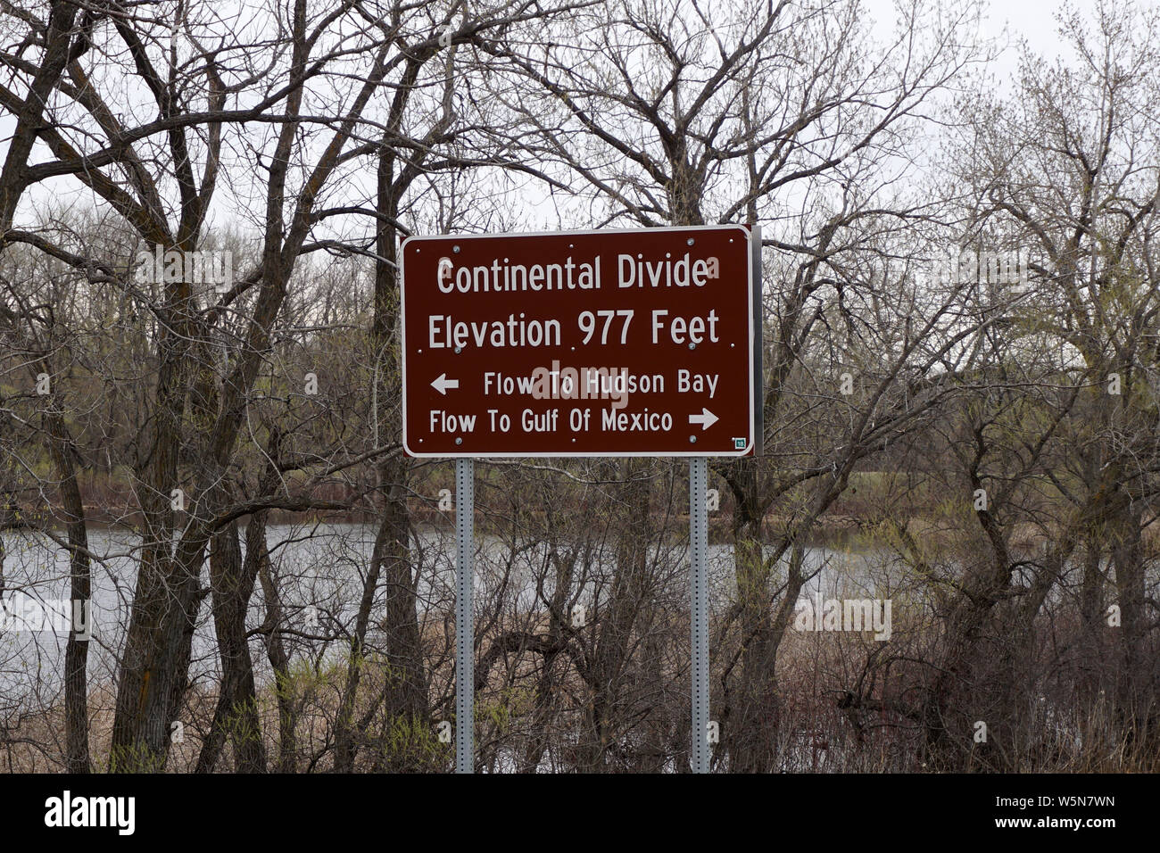 North - South Continental Divide Stock Photo