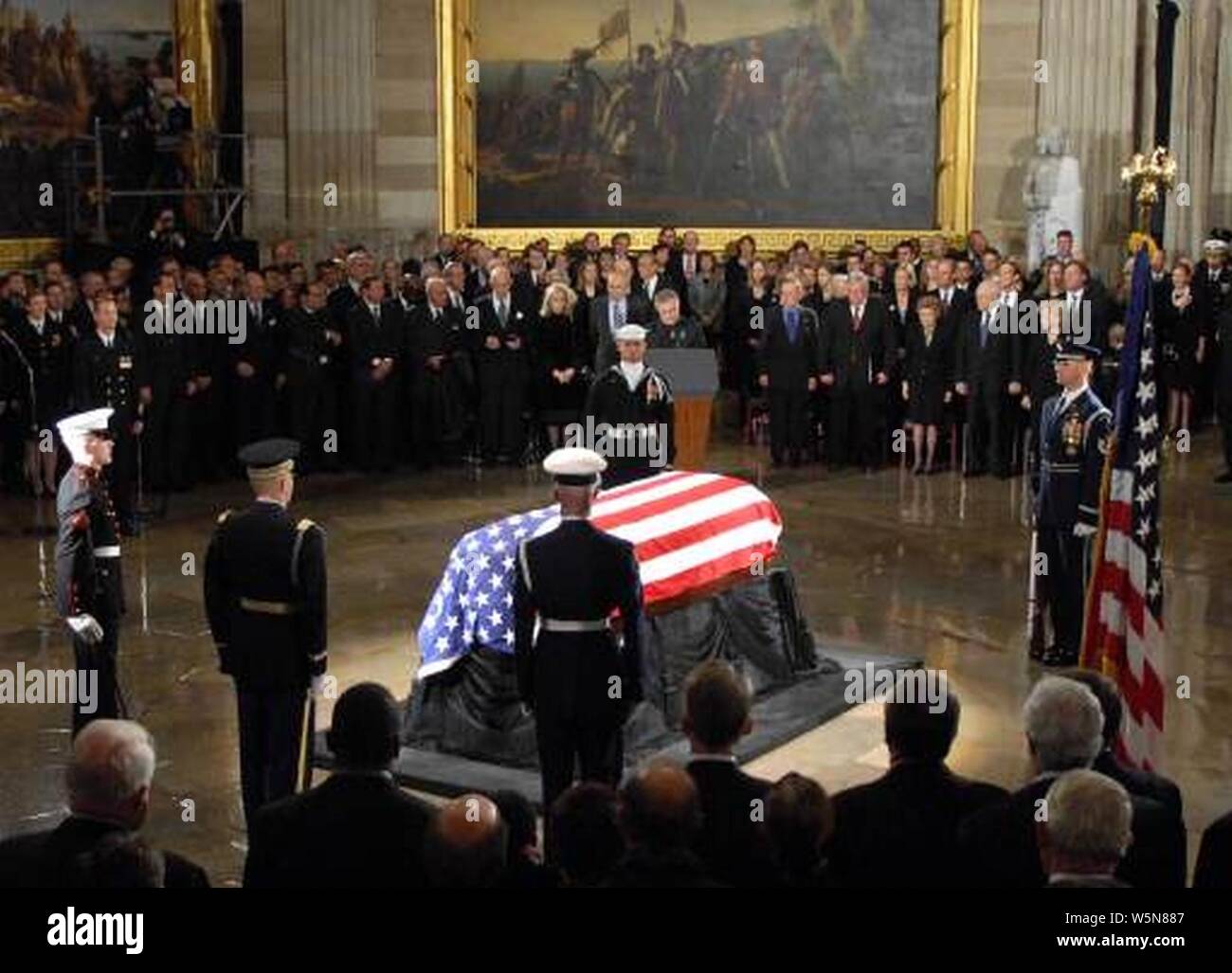 Daniel Coughlin at Gerald Ford Memorial Service. Stock Photo