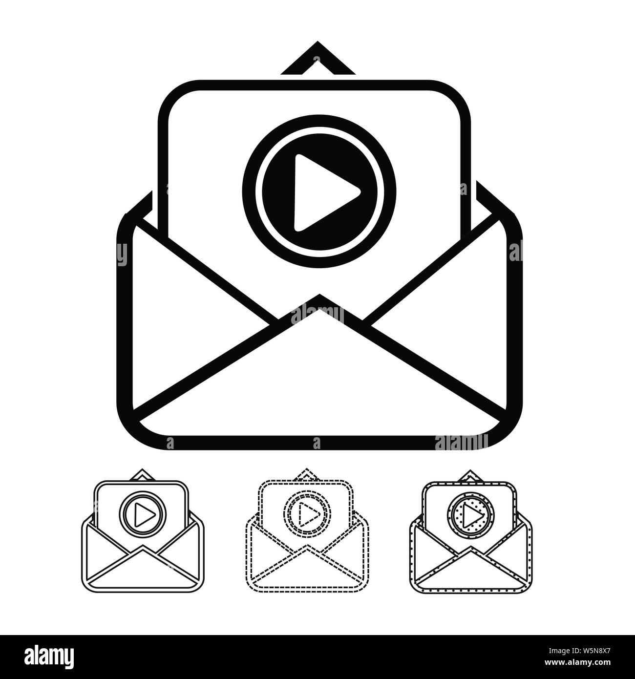 email and mail icon vector Stock Vector Image & Art - Alamy
