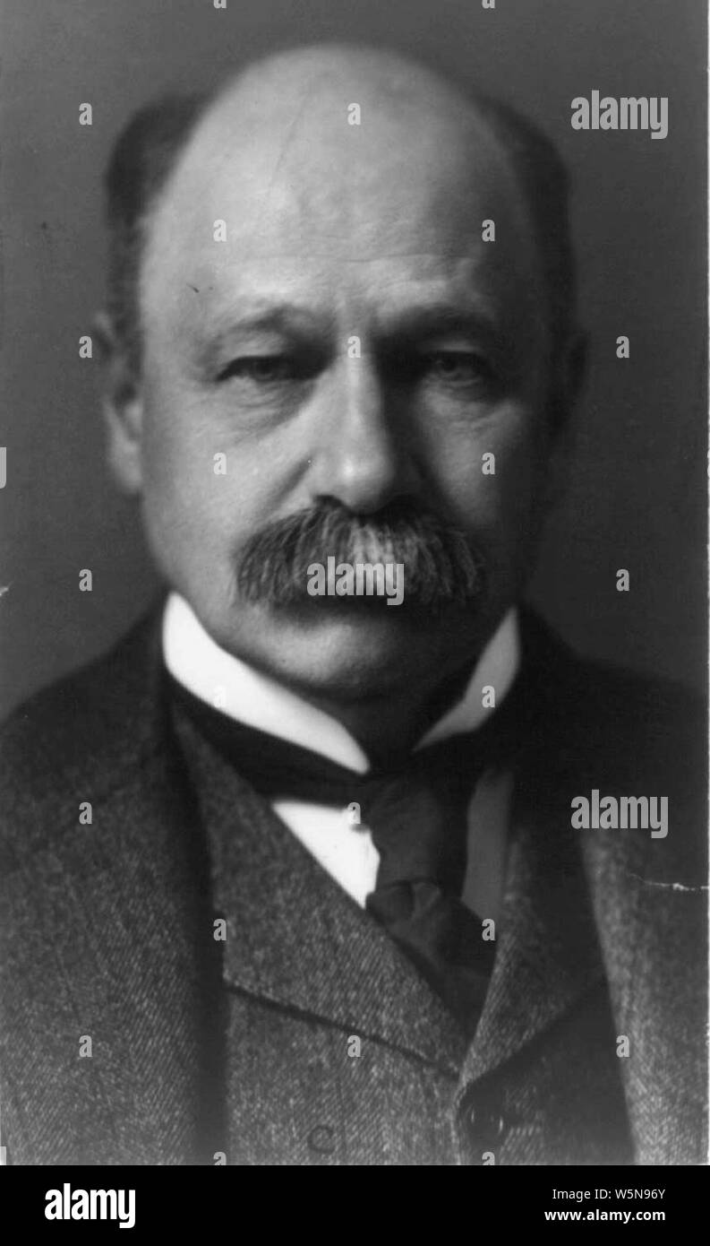 Daniel Lamont, bw photo portrait, 1904. Stock Photo