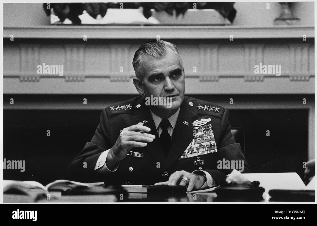 General William Westmoreland; Scope and content Location White House