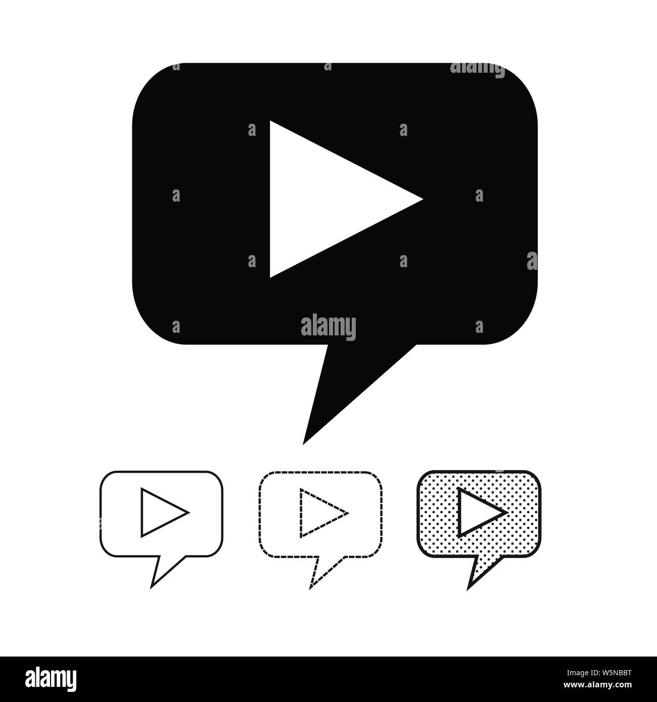 button video player icon Stock Vector Image & Art - Alamy