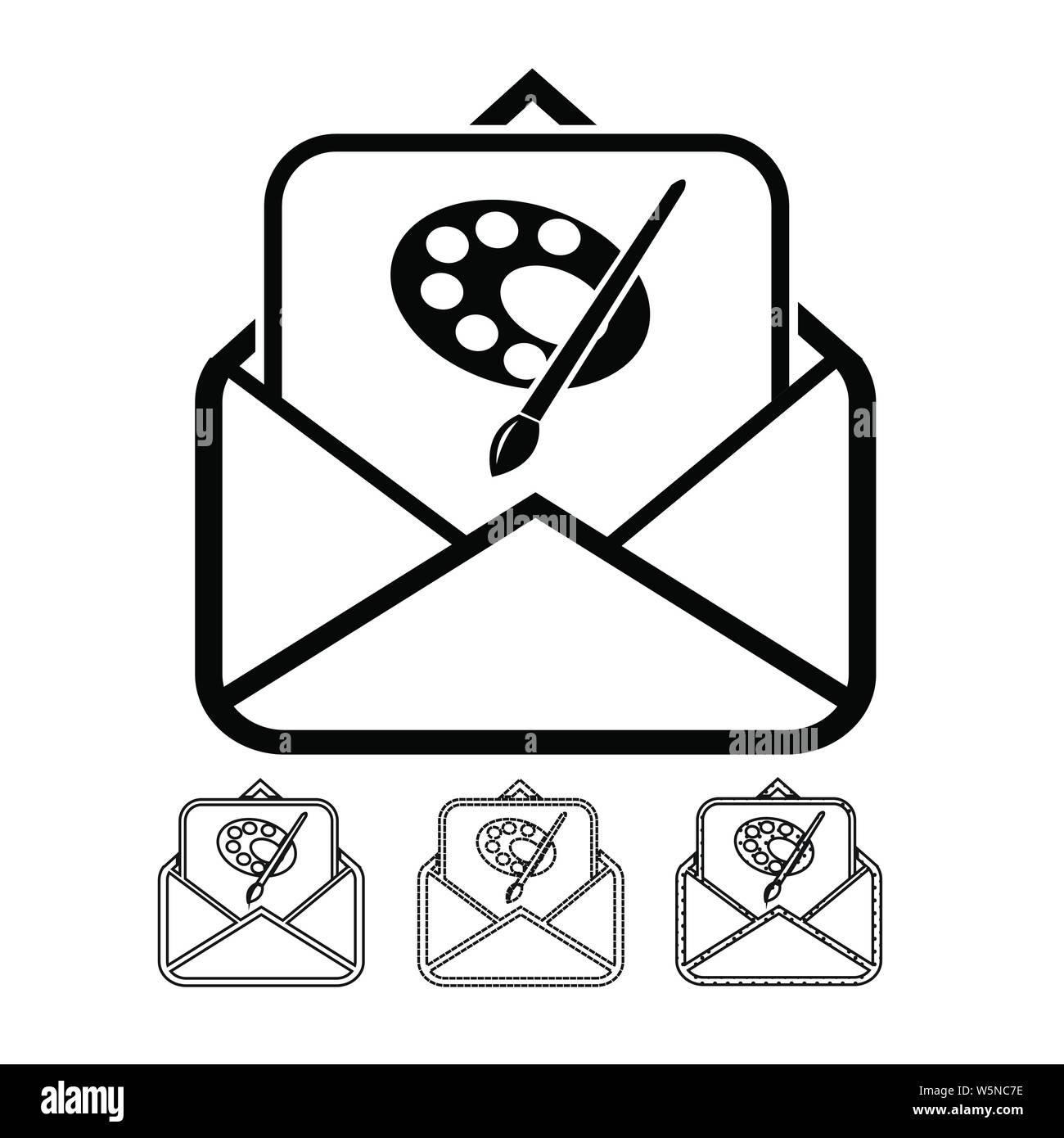 email and mail icon vector Stock Vector Image & Art - Alamy