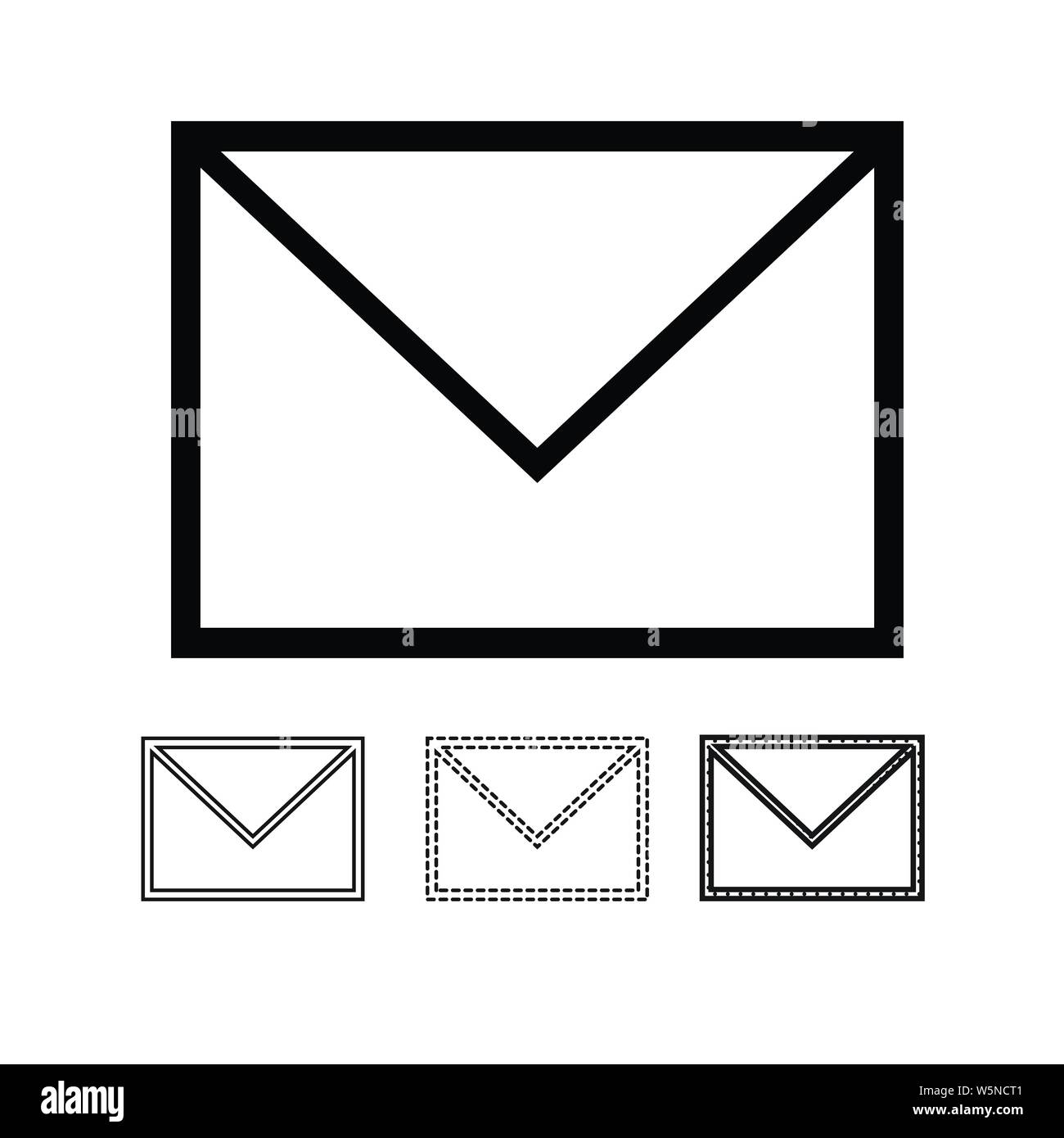 email mail icon vector Stock Vector Image & Art - Alamy