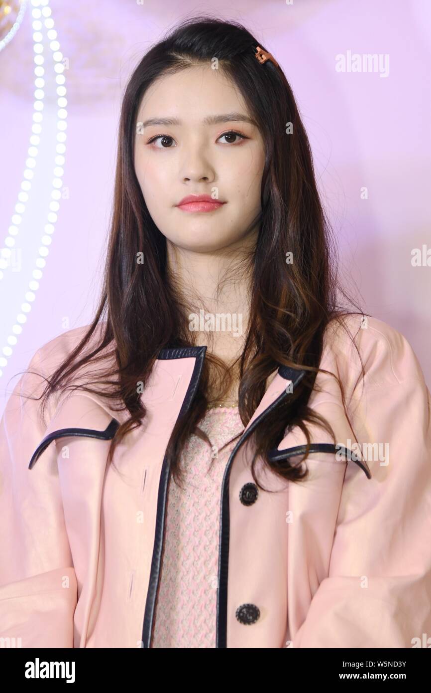 Chinese actress Jelly Lin or Lin Yun attends a birthday party in ...