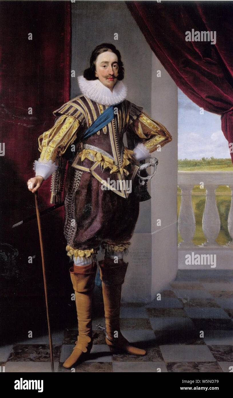 Daniël Mijtens (I) - Portret van James I Stuart (1566-1625), koning van Engelend en Schotland - RCIN 404448 - Royal Collection. Stock Photo
