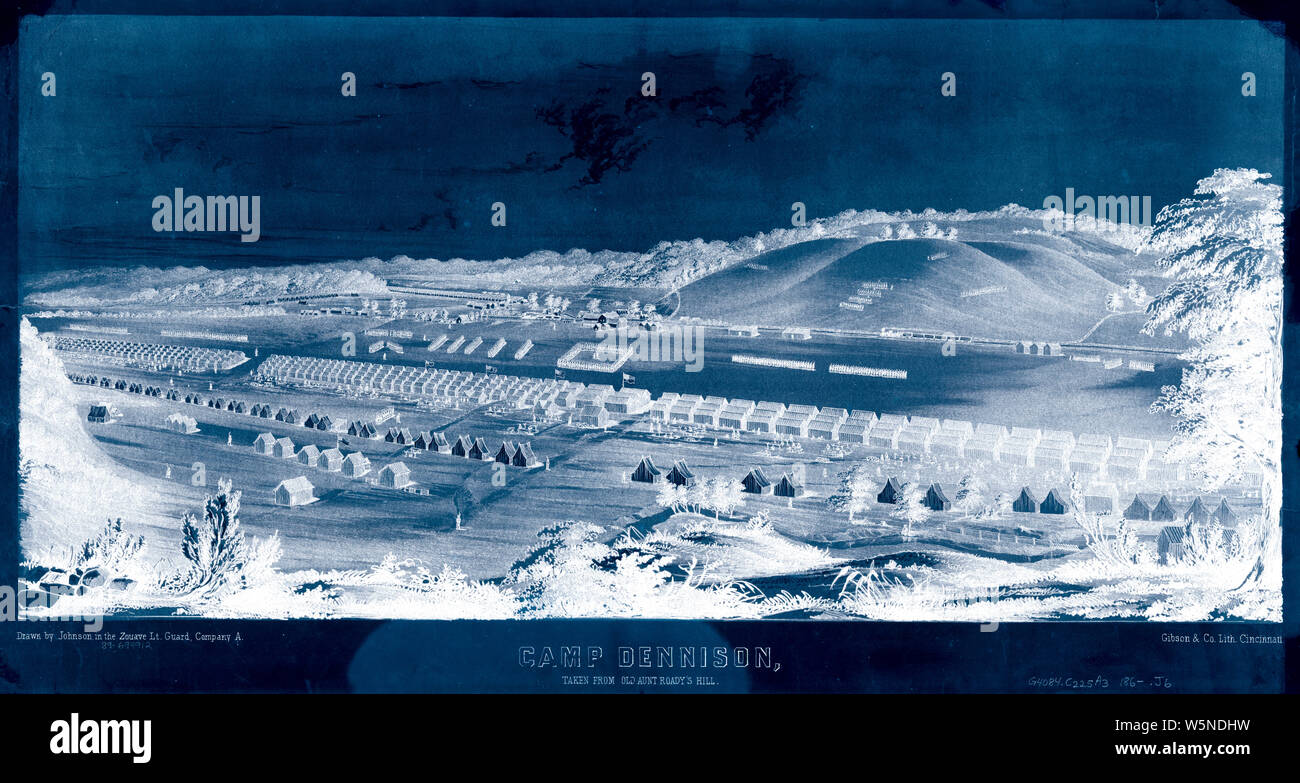 Civil War Maps 0213 Camp Dennison taken from Old Aunt Roady's Hill