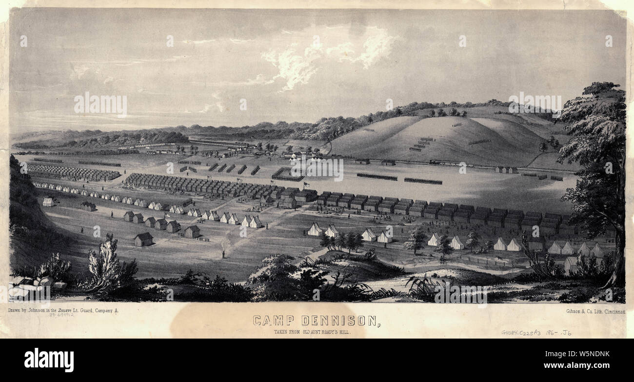 Civil War Maps 0213 Camp Dennison taken from Old Aunt Roady's Hill