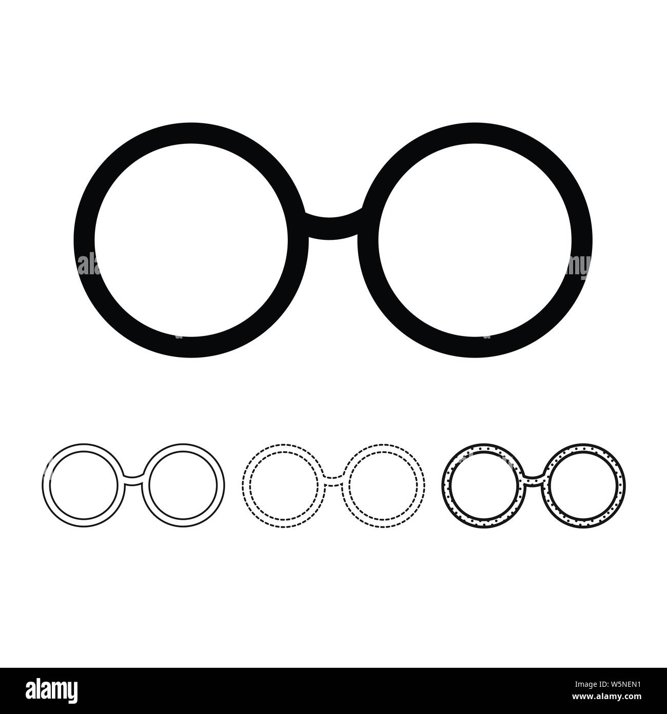 Glasses icon vector Stock Vector Image & Art - Alamy