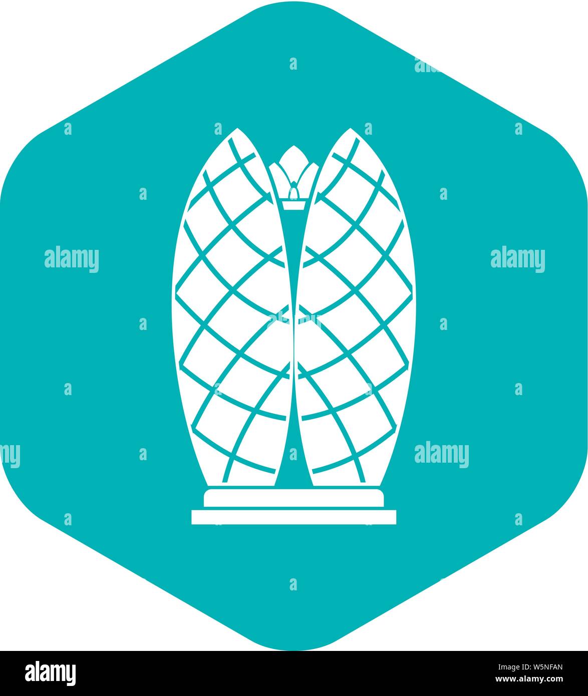 Skyscraper icon, simple style Stock Vector Image & Art - Alamy