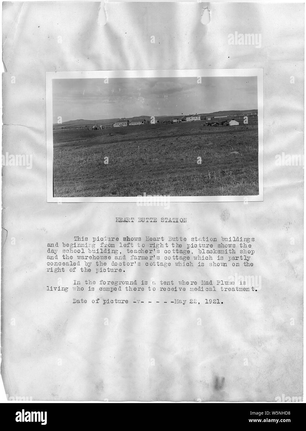 Heart Butte Station Stock Photo Alamy