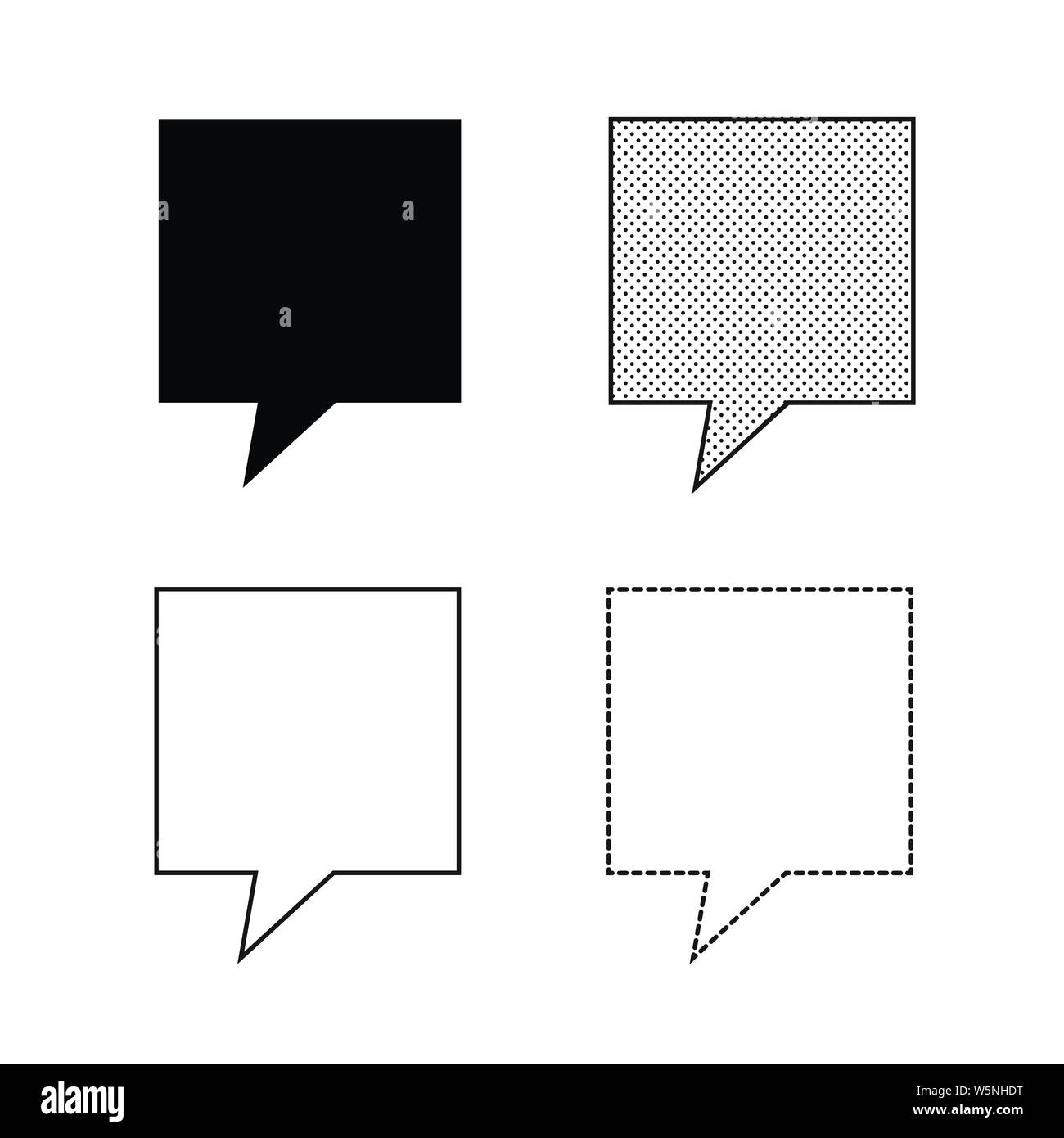 Speech bubbles Icon vector Stock Vector Image & Art - Alamy