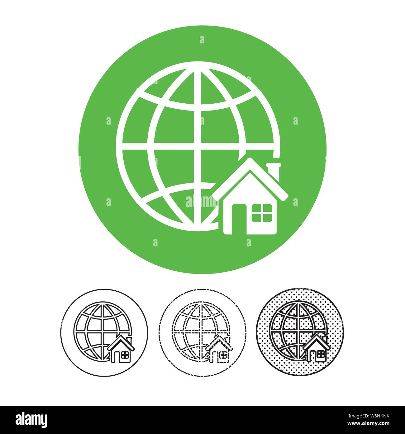 Globe vector icon Stock Vector Image & Art - Alamy