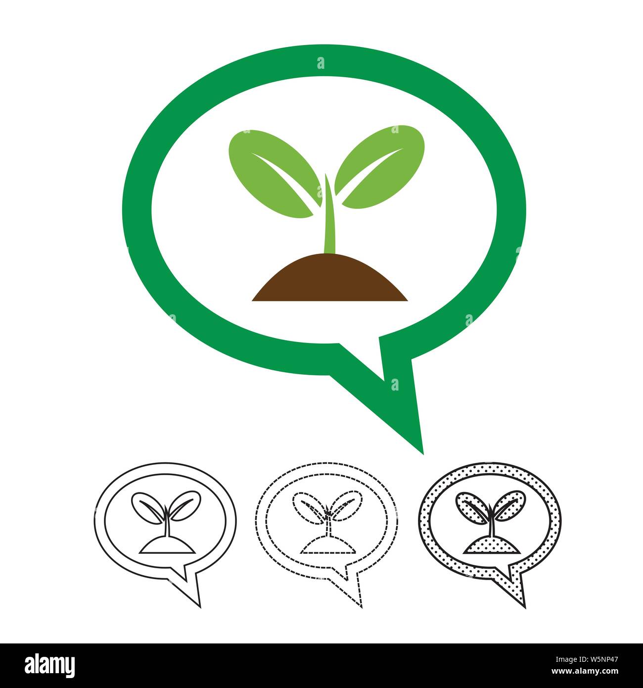 Plant tree icon vector Stock Vector Image & Art - Alamy