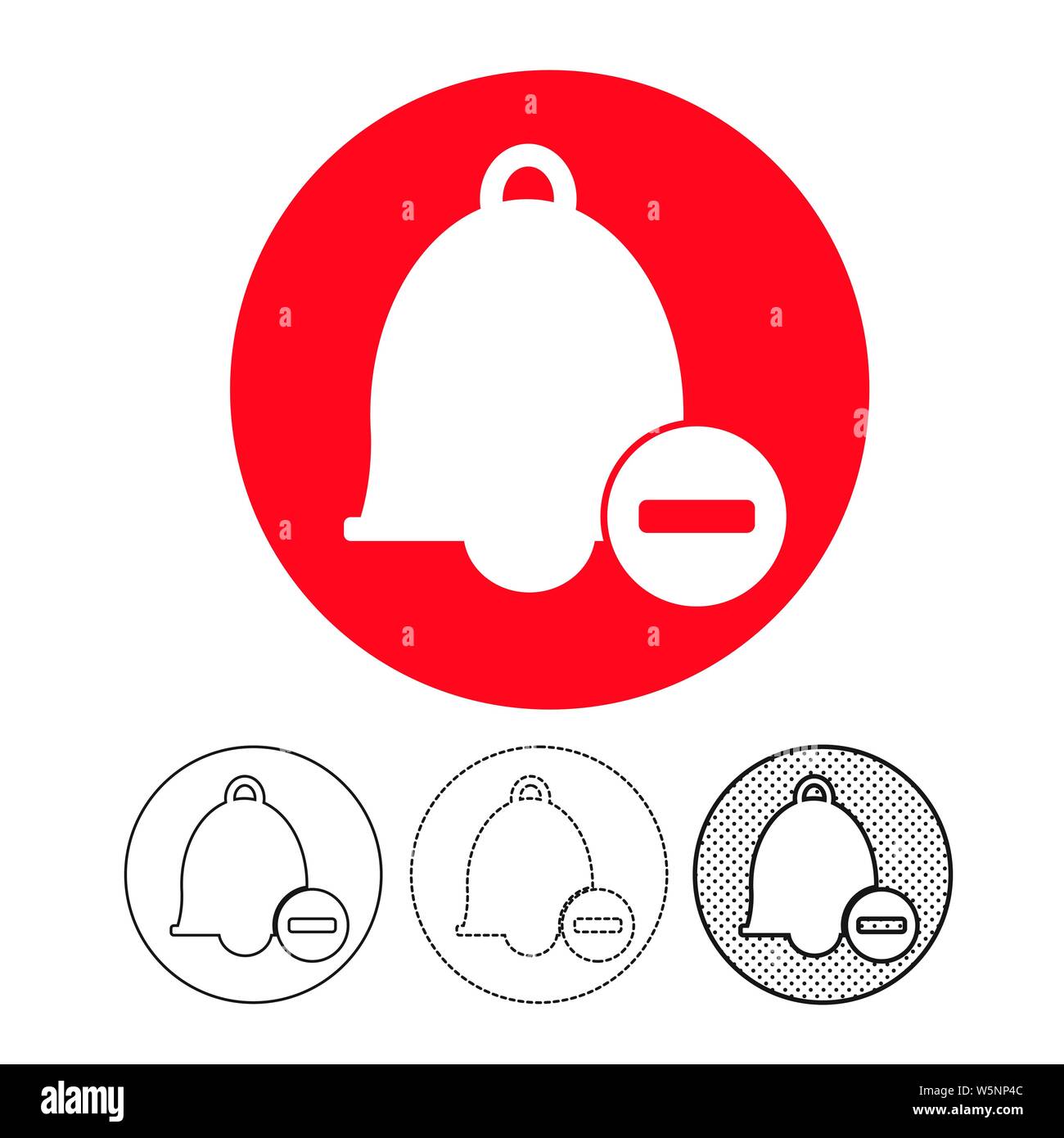 bell icon vector Stock Vector Image & Art - Alamy