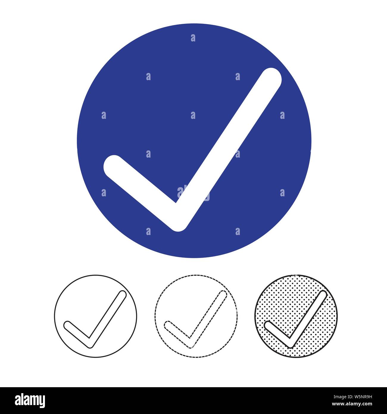 Check mark icon vector Stock Vector Image & Art - Alamy