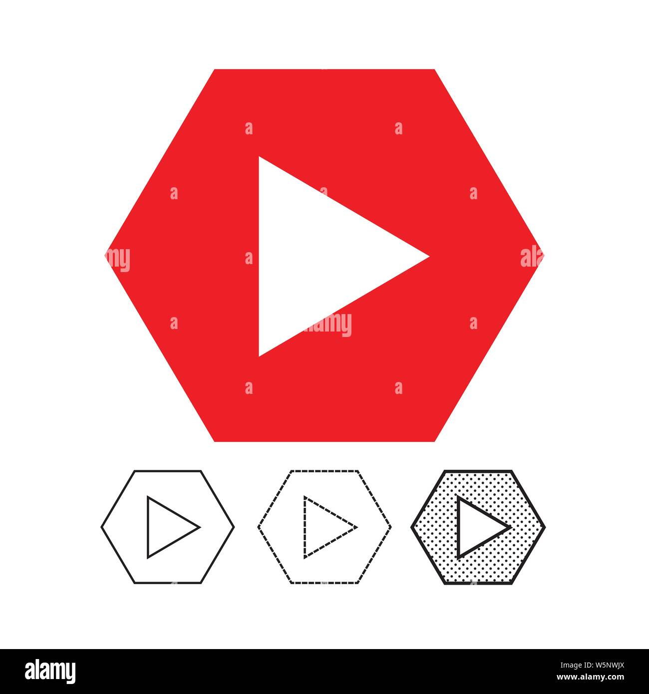 button video player icon Stock Vector Image & Art - Alamy