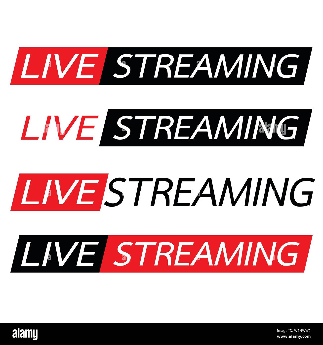 Live Streaming online sign vector design Stock Vector
