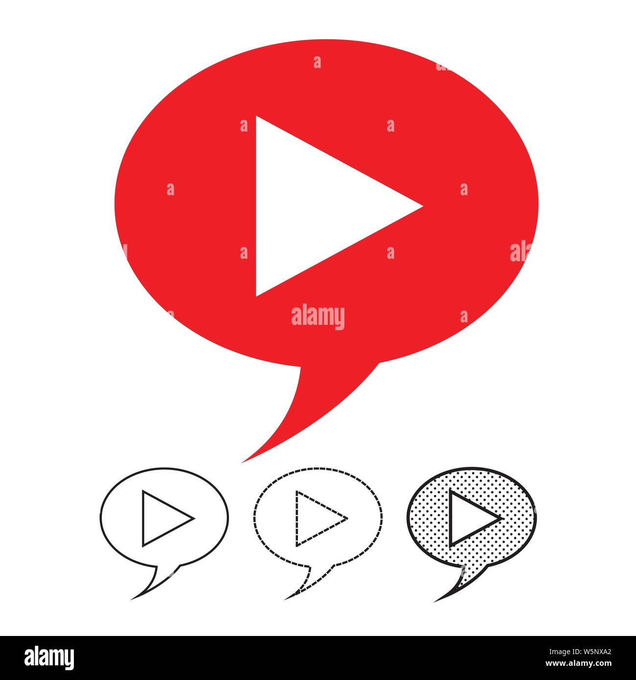 button video player icon Stock Vector Image & Art - Alamy