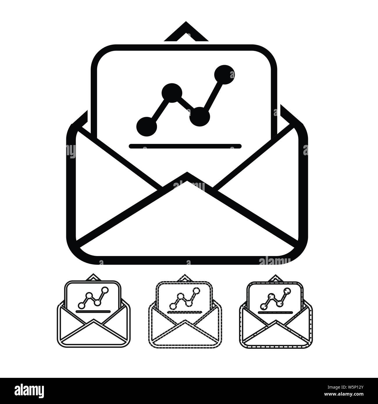 email and mail icon vector Stock Vector Image & Art - Alamy