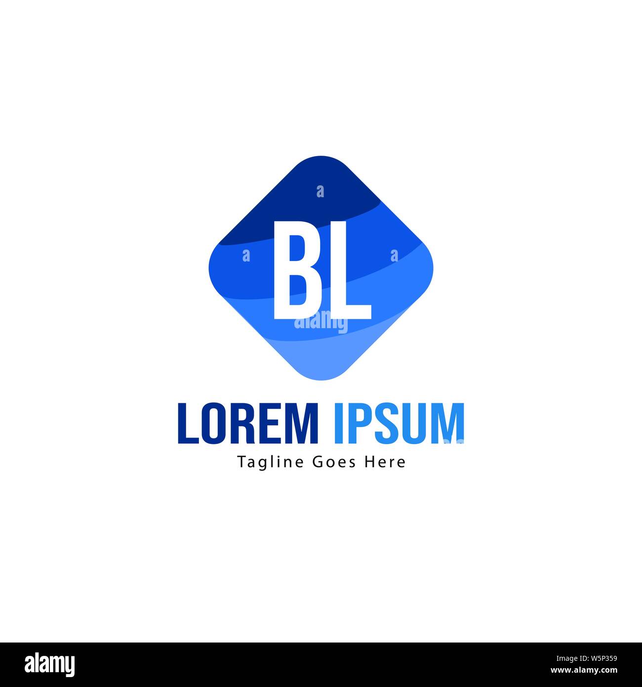 BL Letter Logo Design. Creative Modern BL Letters Icon Illustration ...