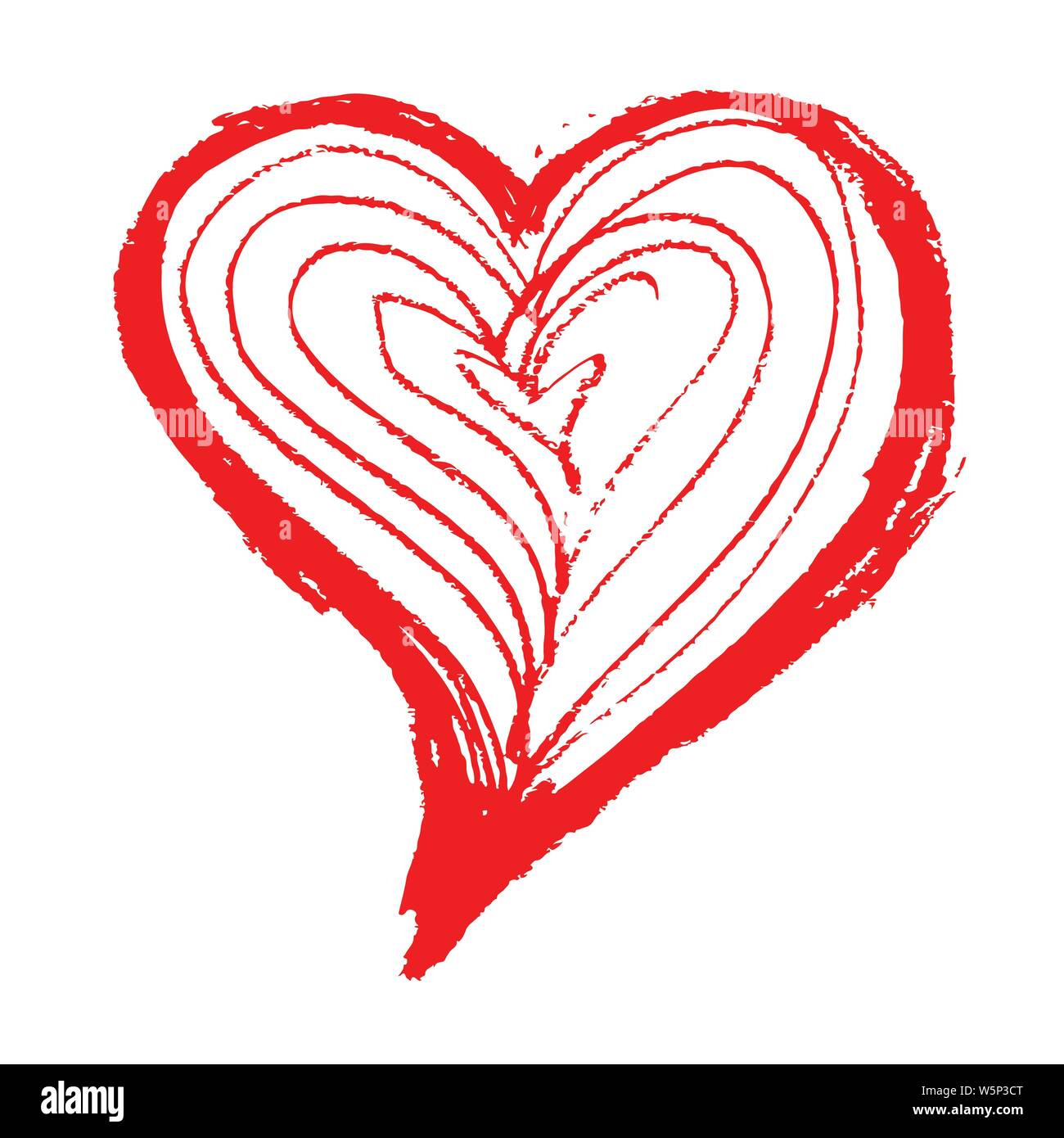 Hand drawn heart icon sign Stock Vector Image & Art - Alamy