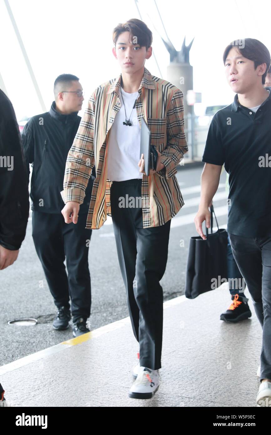 Hong Kong entertainer and rapper Lucas Wong of South Korean boy group ...