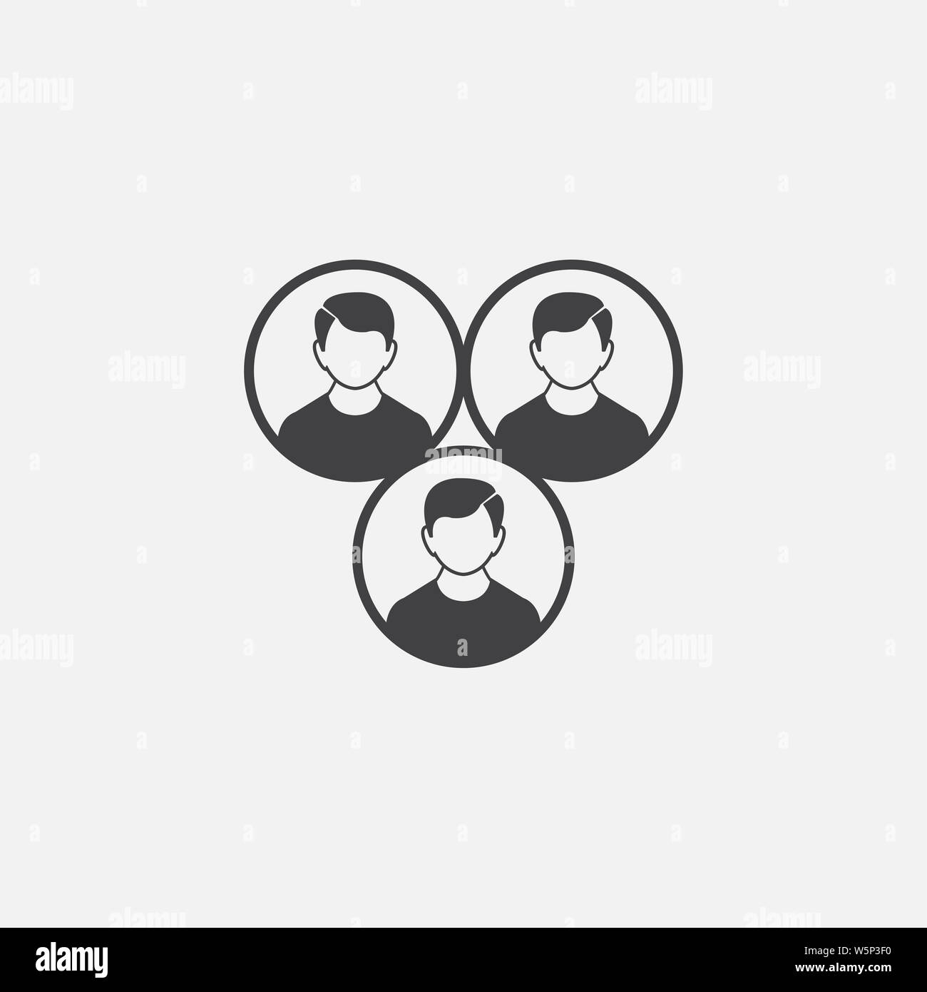 Team Cohesion glyph icon. Monochrome style design simple element. Black color team cohesion icon for web and mobile. Project Management collection Stock Photo