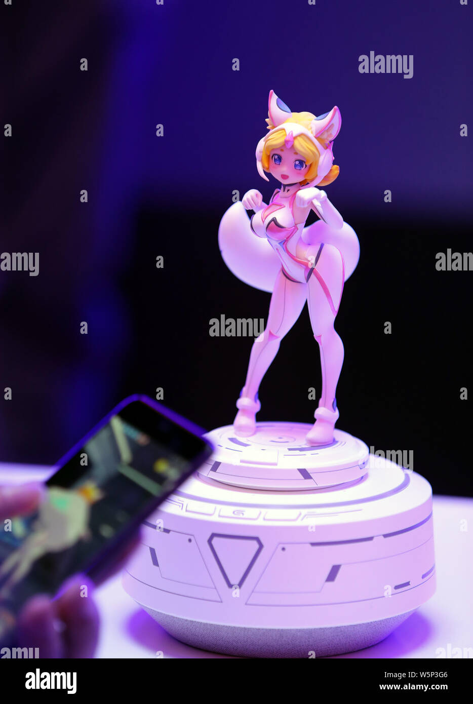 A smart robot TaiQ featuring "Daji" of Tencent's mobile MOBA "King of Glory"  or "Honor of Kings" is displayed during the Tencent Global Digital Ecosys  Stock Photo - Alamy