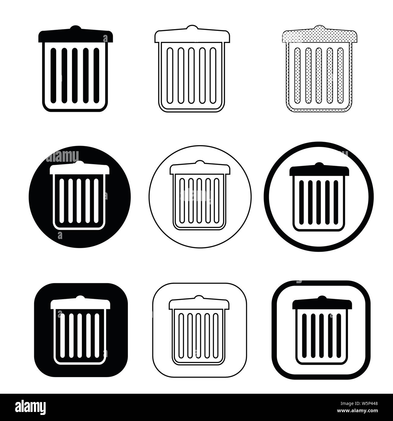 trash can recycle bin icon Stock Vector Image & Art - Alamy