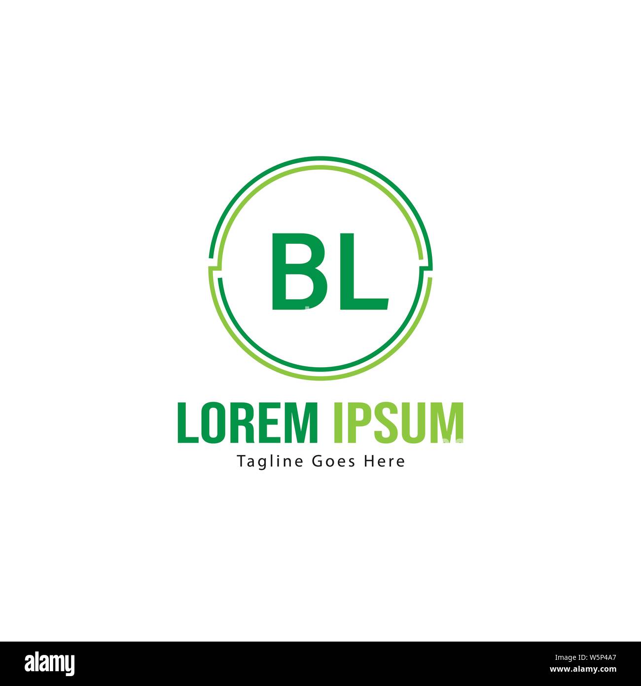 BL Letter Logo Design. Creative Modern BL Letters Icon Illustration ...