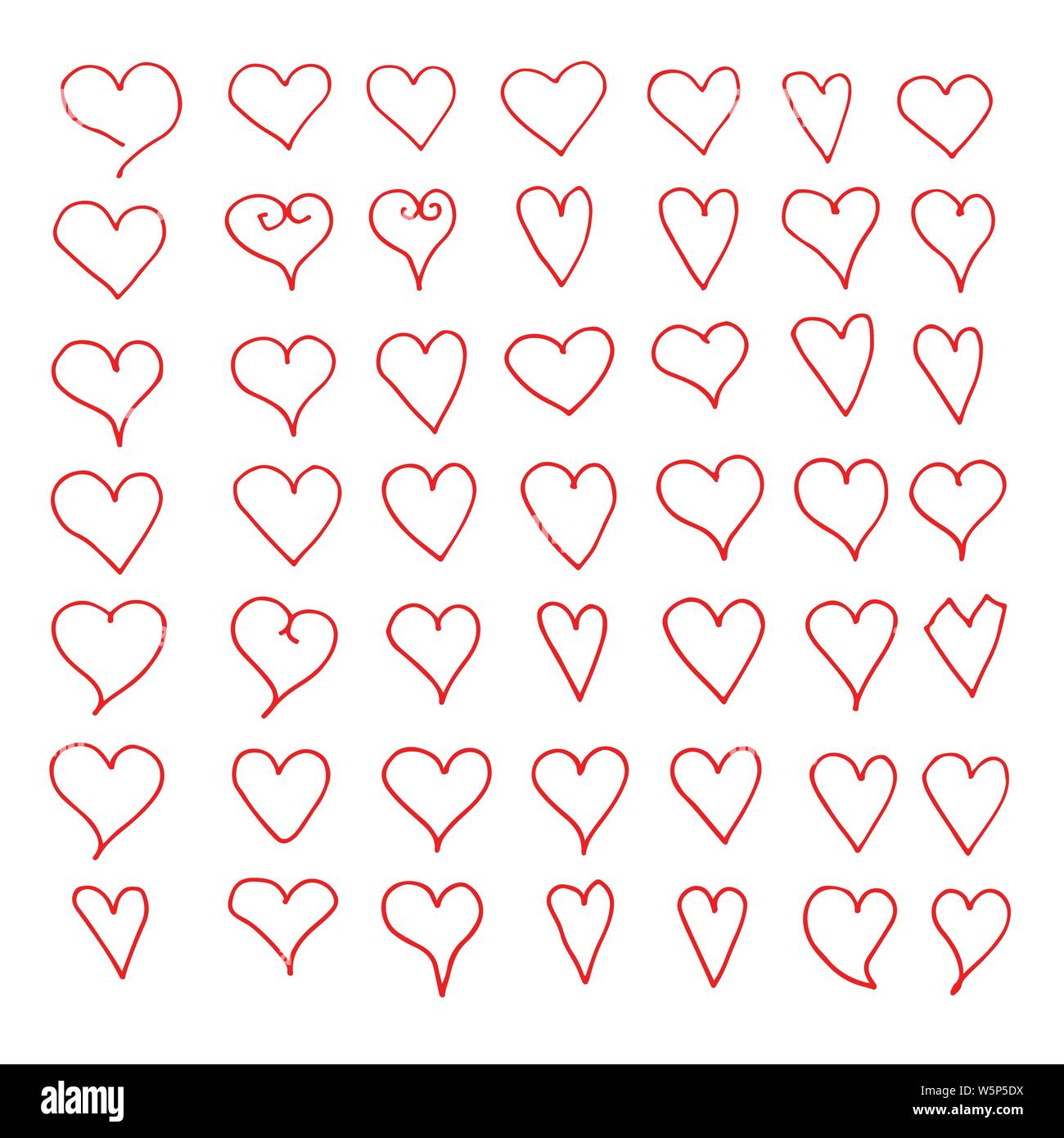 Hand drawn heart icon Stock Vector Image & Art - Alamy