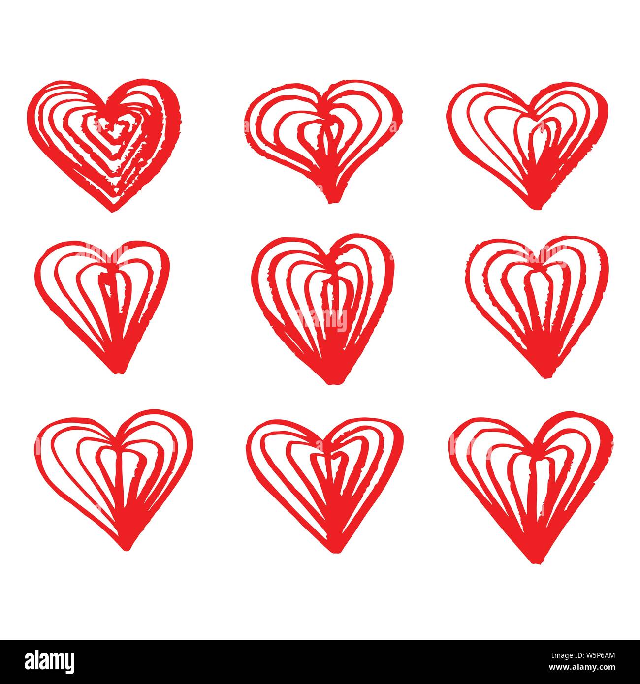 Hand drawn heart icon Stock Vector Image & Art - Alamy