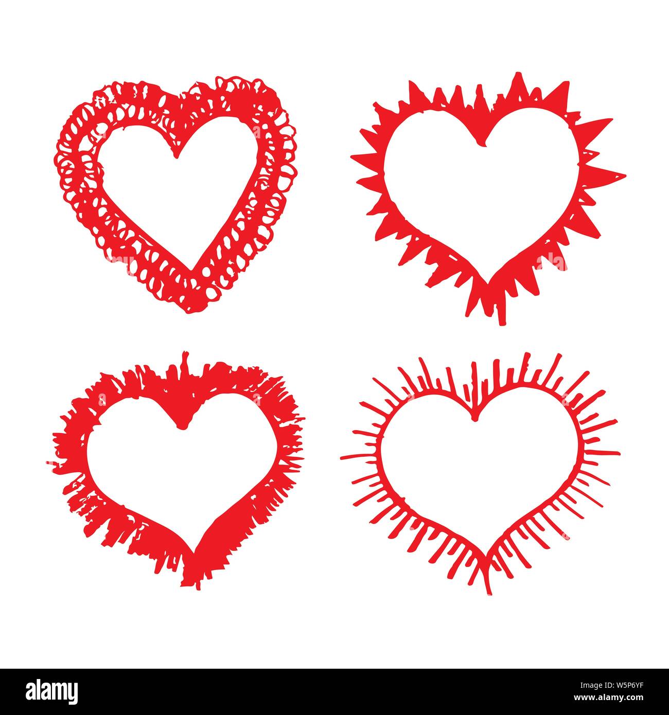 Hand drawn heart icon sign Stock Vector Image & Art - Alamy