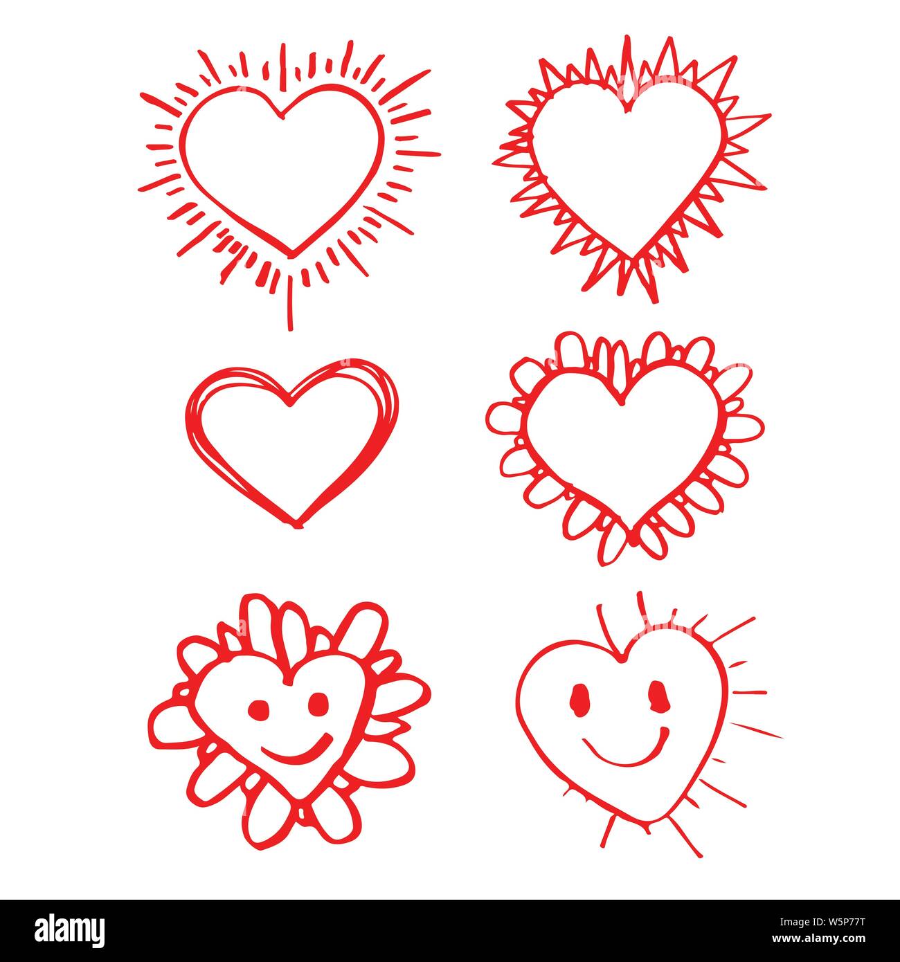Hand drawn heart icon sign Stock Vector Image & Art - Alamy