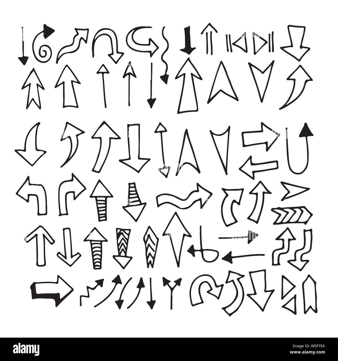 Hand drawn Arrow icon design Stock Vector Image & Art - Alamy