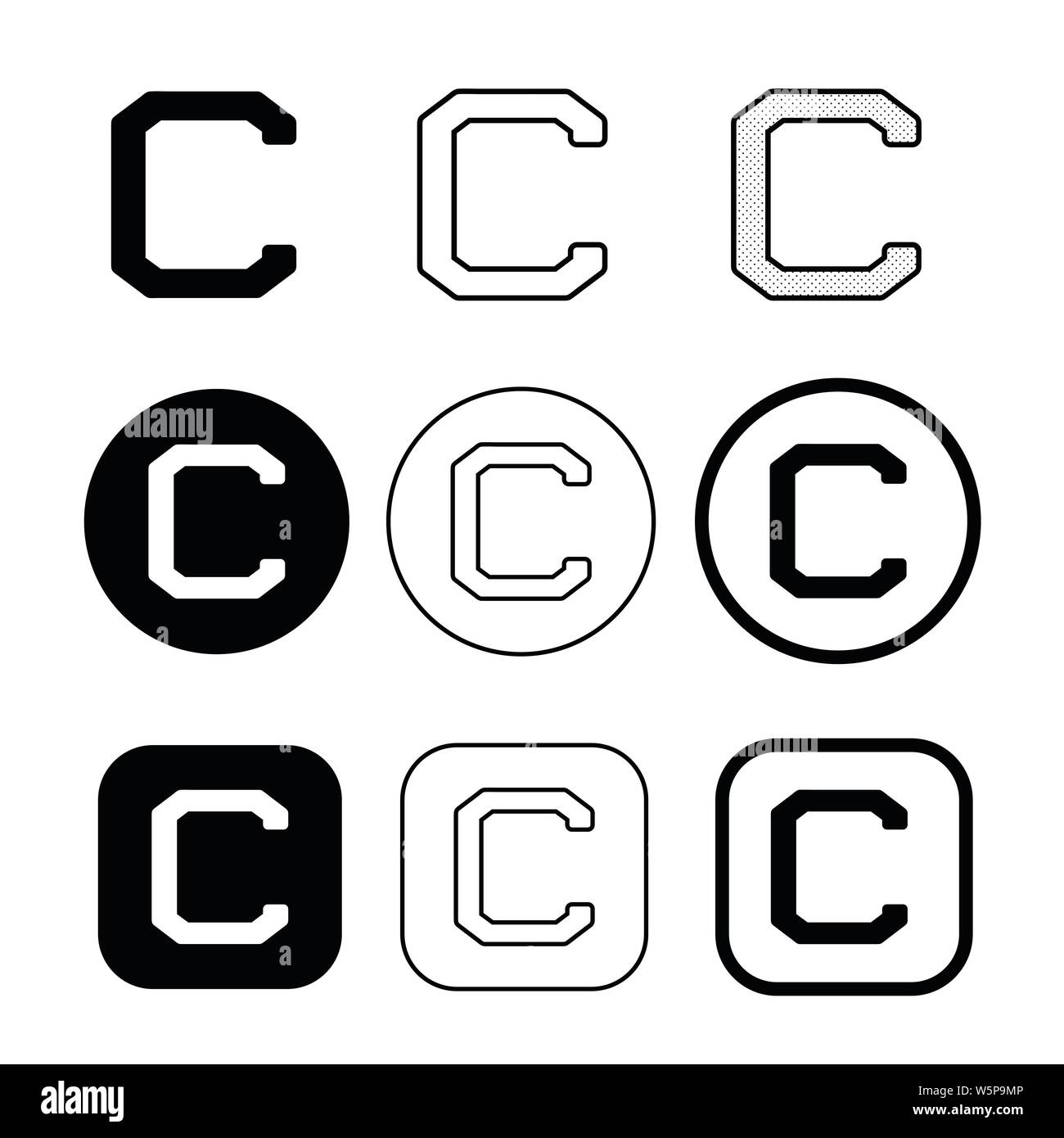 Copyright icon symbol sign Stock Vector Image & Art - Alamy