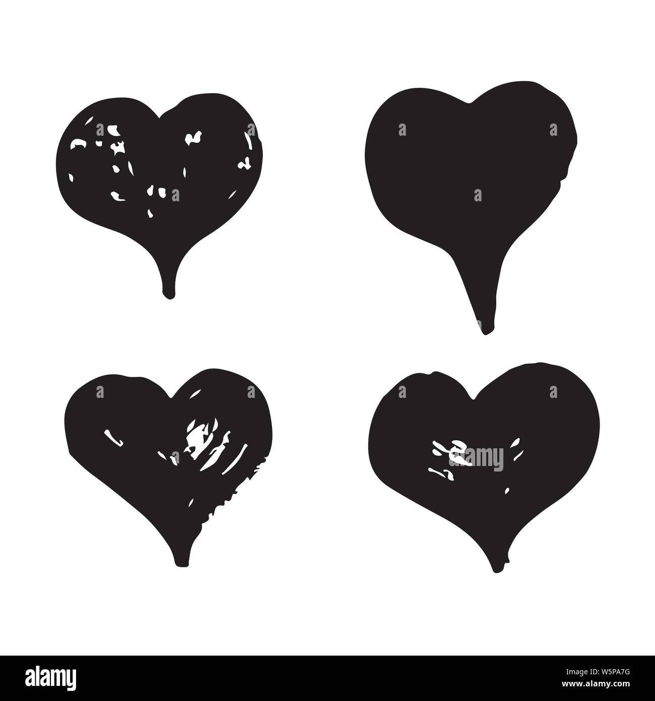 Hand drawn heart icon Stock Vector Image & Art - Alamy