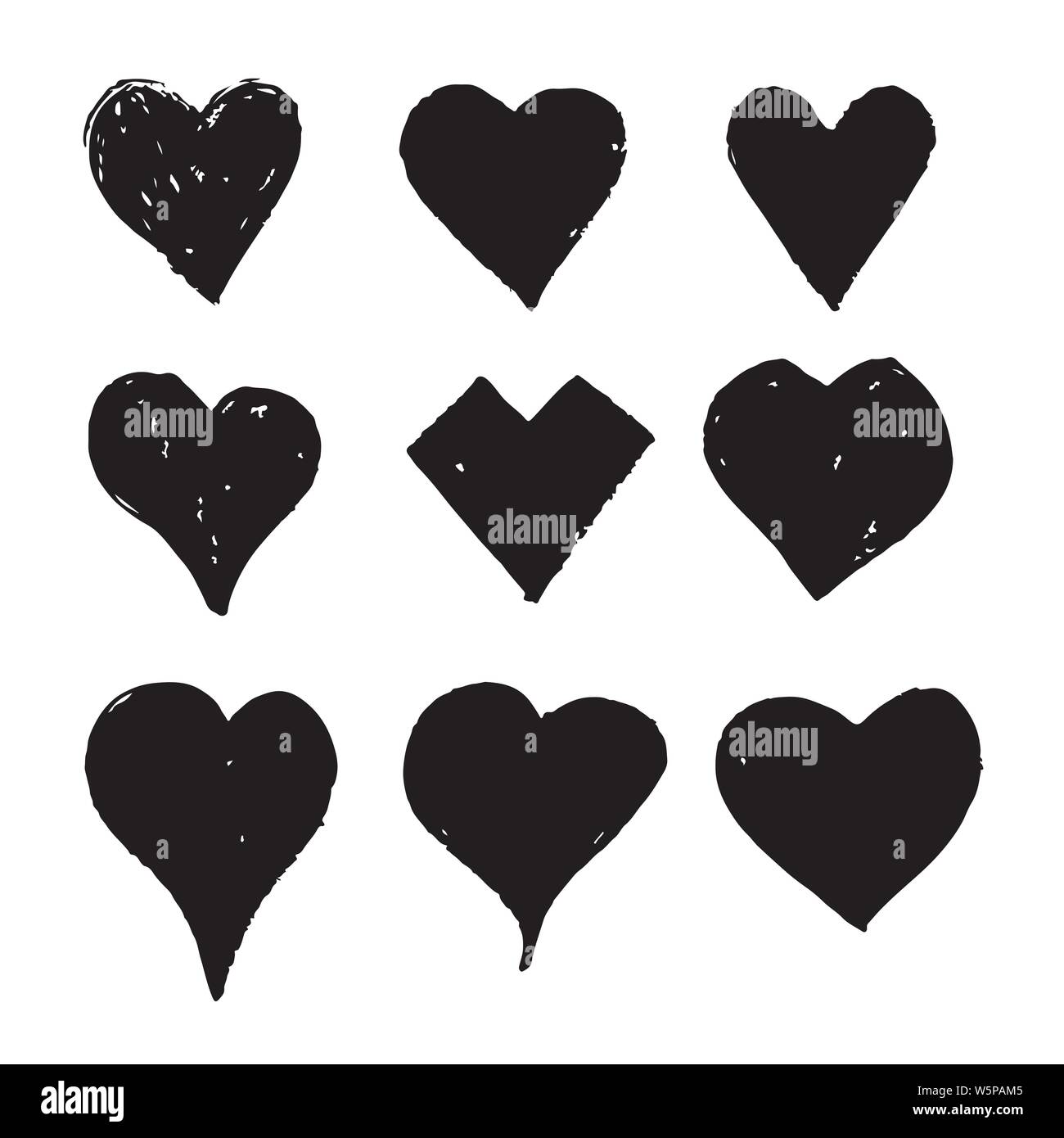 Hand drawn heart icon Stock Vector Image & Art - Alamy