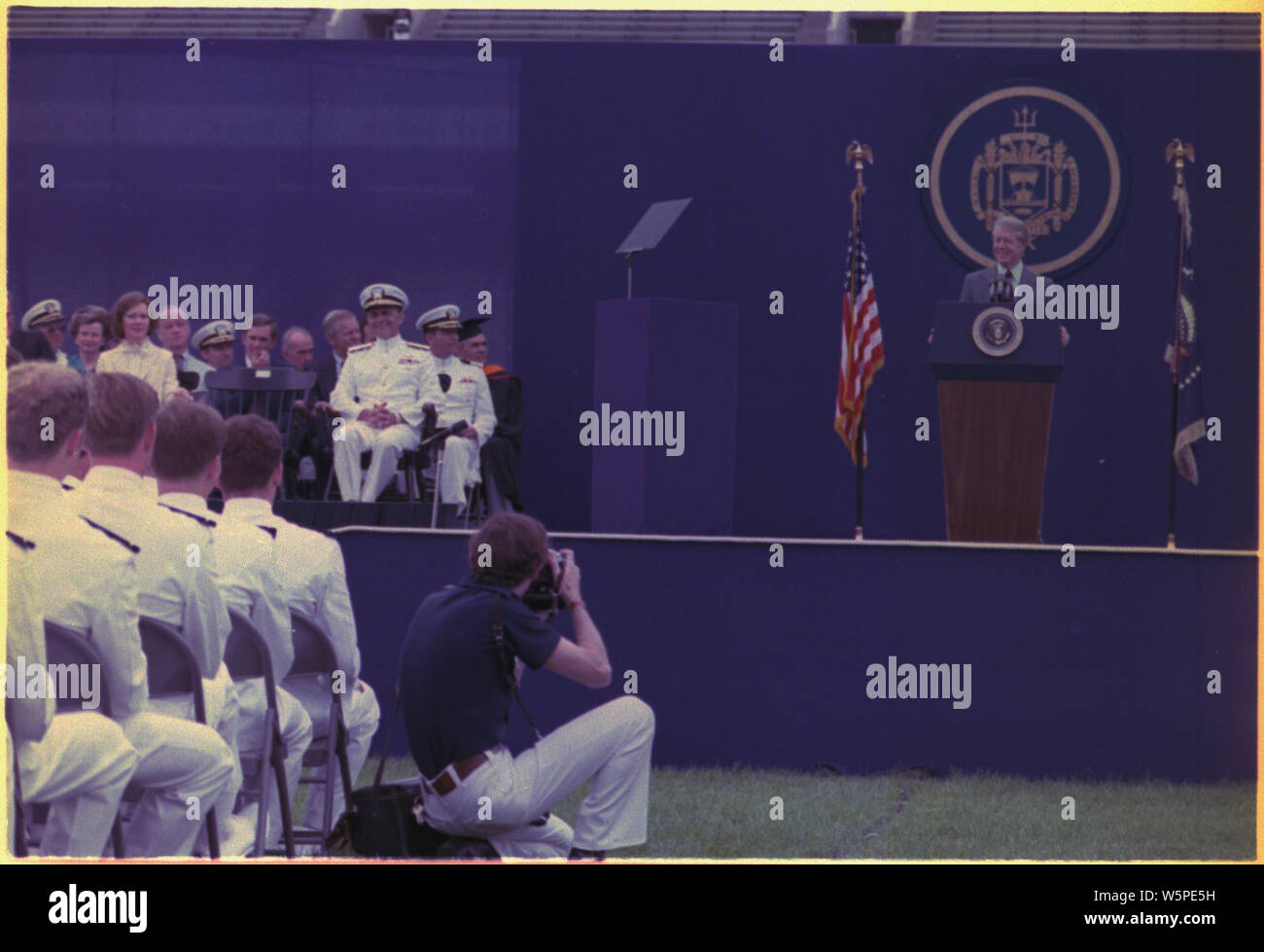 Jimmy Carter visit the Naval Academy at Annapolis, MD Stock Photo - Alamy