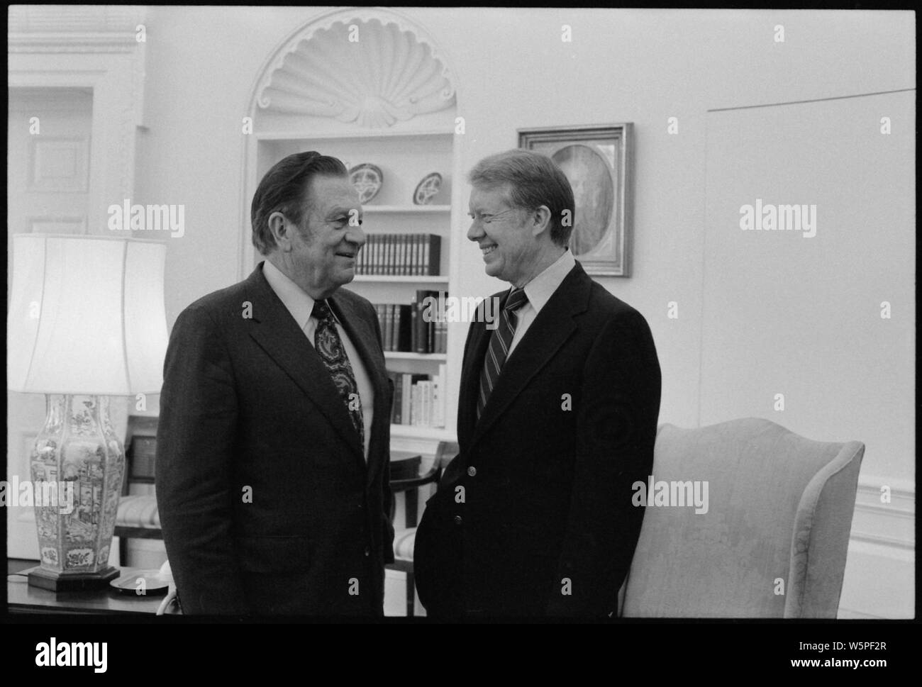 Jimmy Carter with Senator Howard Cannon Stock Photo