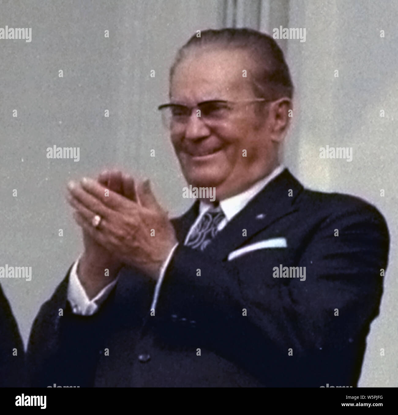 Josip Broz Tito 1971 Stock Photo Alamy