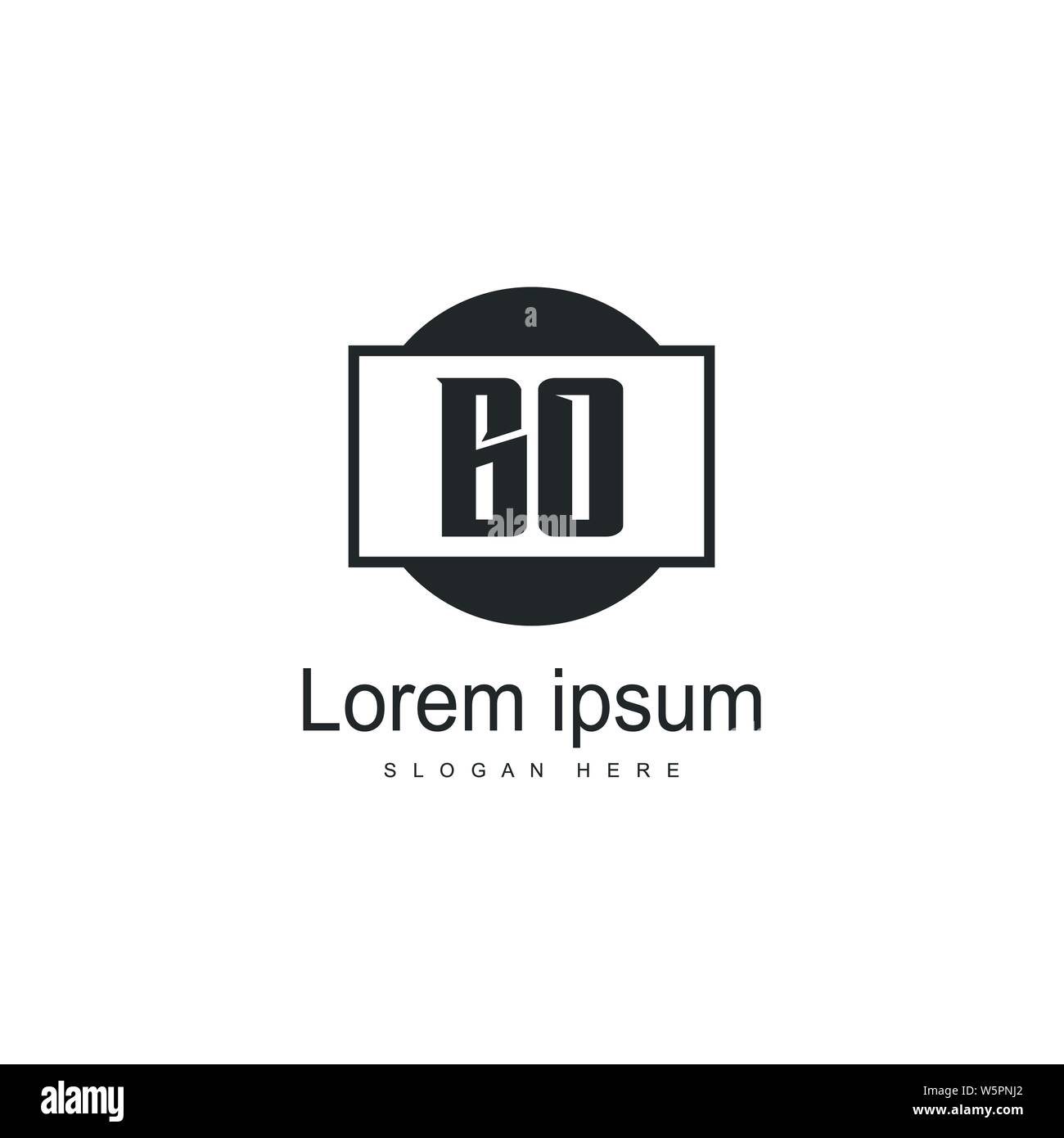 BO Letter Logo Design. Creative Modern BO Letters Icon Illustration ...
